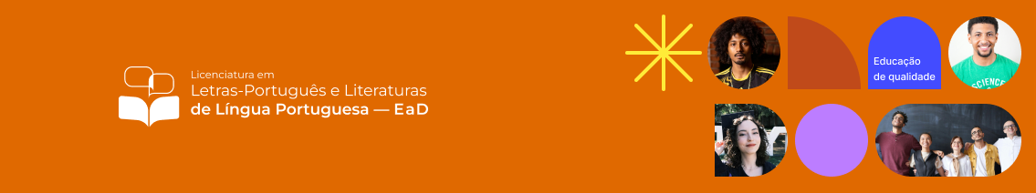 Banner Letras Português e Literaturas de Língua Portuguesa EaD