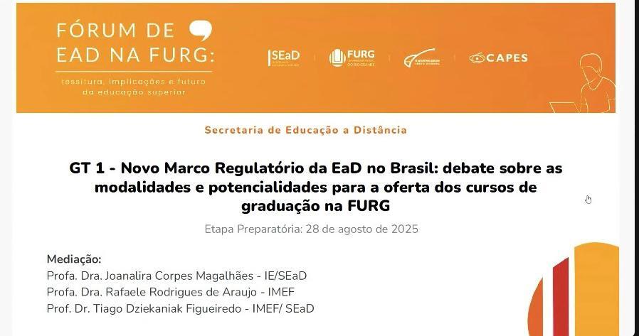 Etapa preparatória do Fórum de EAD 2025 - GT 